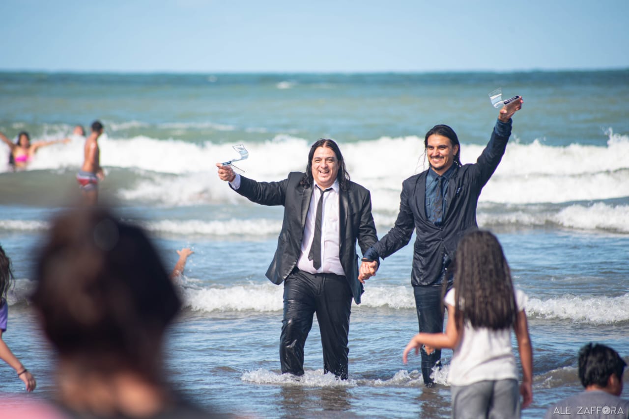 Estrellas de Mar al mar: Petón y Leandro Angelo cumplieron su promesa