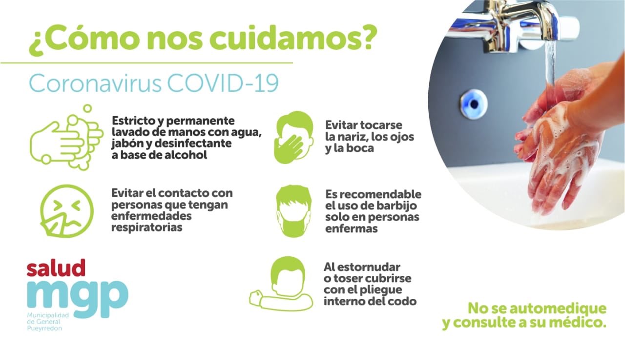 Recomendaciones del Municipio ante el caso positivo de Coronavirus COVID19