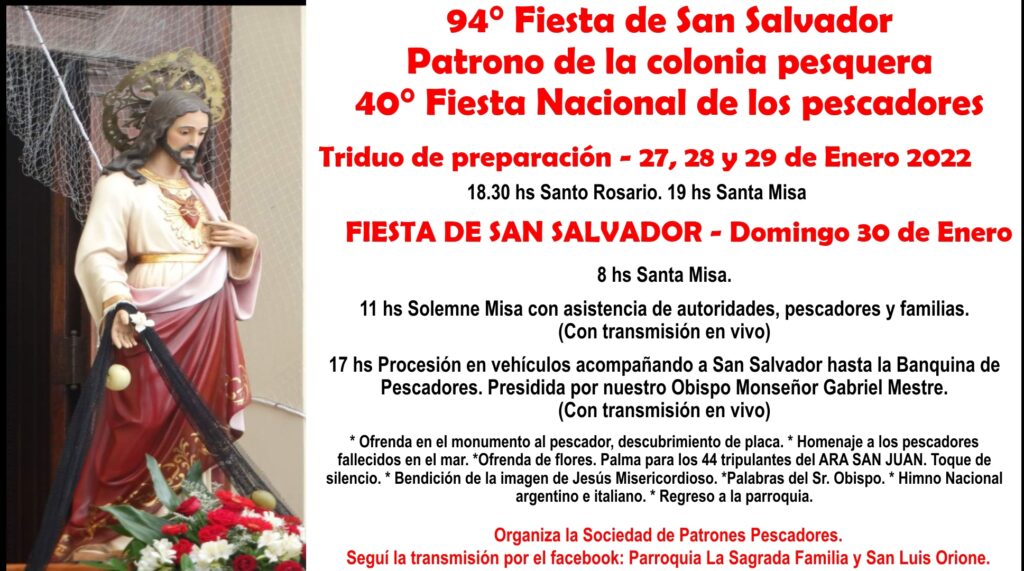 Fiesta de San Salvador, patrono de la colonia pesquera. Fiesta de los pescadores 2 SAN SALVADOR PUERTO