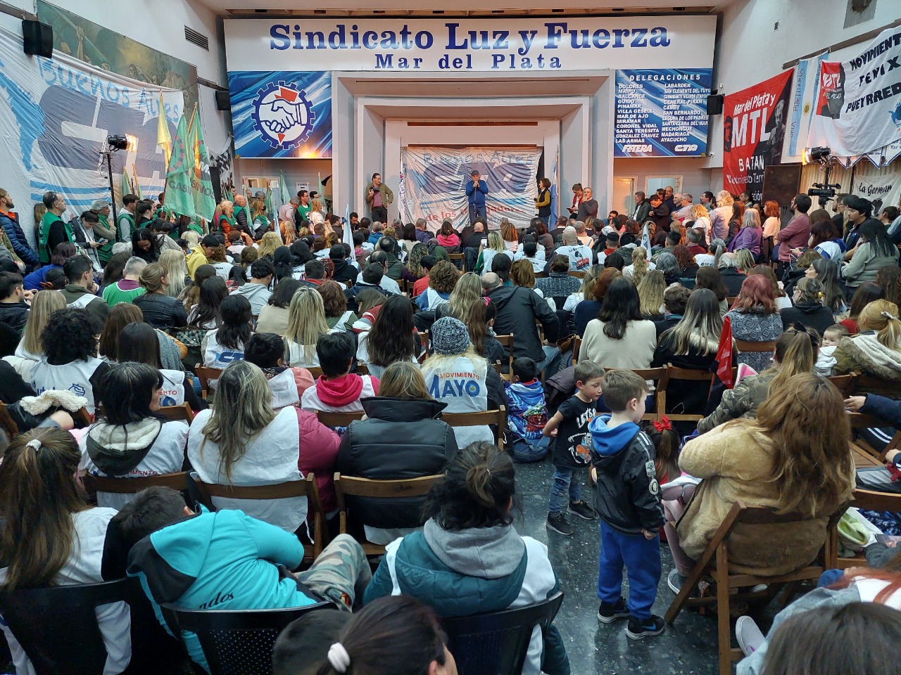 Plenario sindical en Luz y Fuerza Mar del Plata