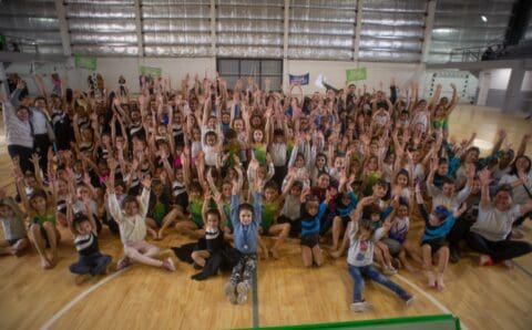 Gran encuentro de gimnasia artística en el Polideportivo de Santa Clara del Mar