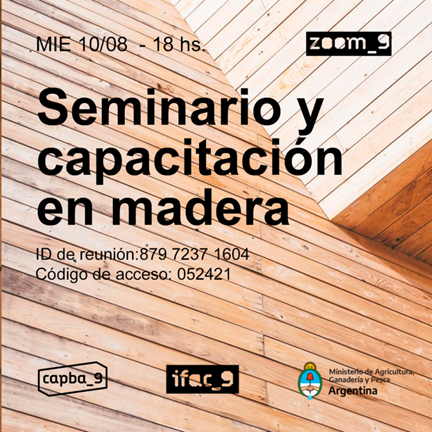 «Seminario y capacitación gratuita en madera»