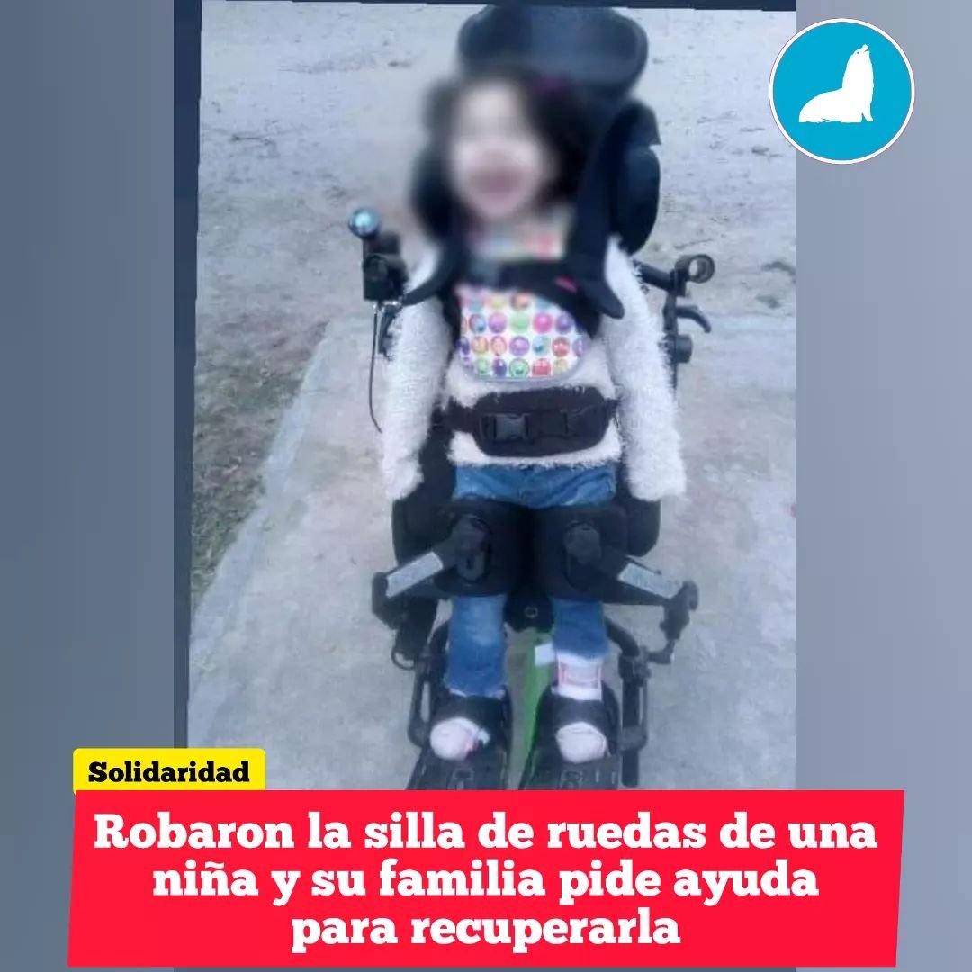Le robaron la silla de ruedas a una nena de 4 años. Su familia lanzó una campaña para recuperarla