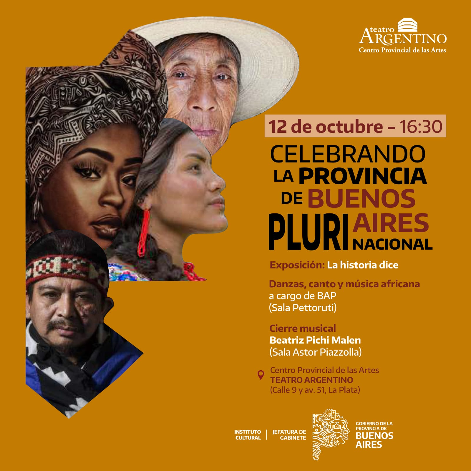 «Celebrar una Provincia Plurinacional», la propuesta del Instituto Cultural para este 12 de octubre