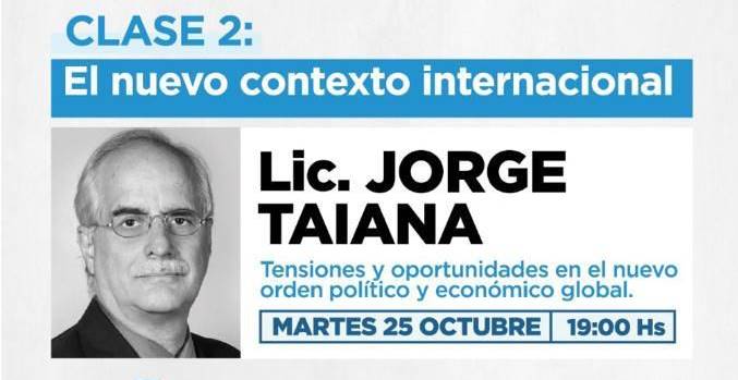 Charla de Jorge Taiana en La Plata sobre los desafíos de la Argentina en el nuevo contexto internacional