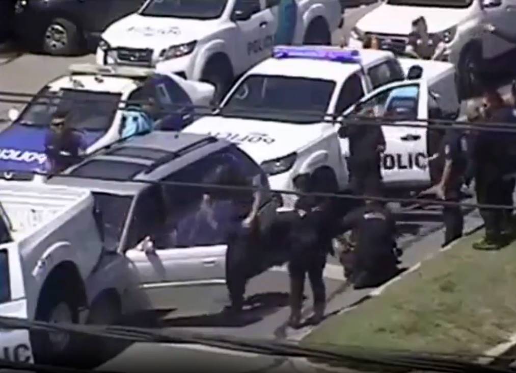 Las cámaras de seguridad del COM captaron toda una increíble persecución policial por las calles de Mar del Plata