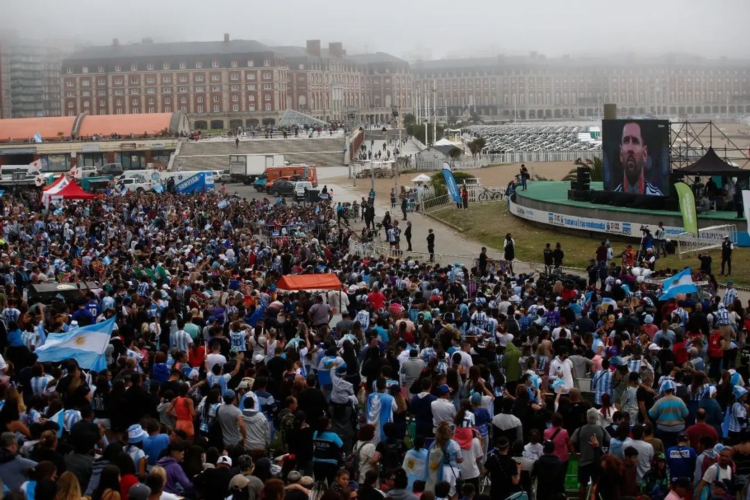 Mirá el video con la reacción de 60 mil personas en Mar del Plata, con la victoria de la Selección ante México