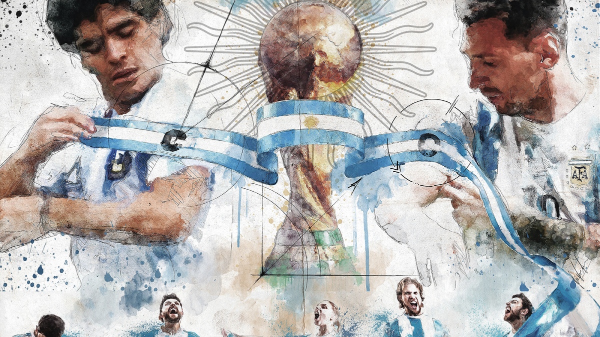 Conocé al artista argentino que ganó un viaje a la Copa Mundial de Qatar por su obra