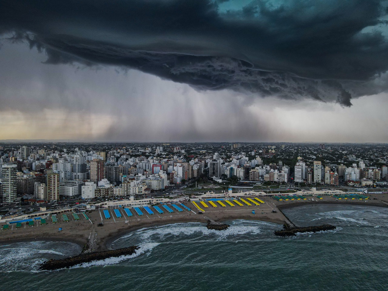 Alerta amarilla por lluvias y tormentas para este miércoles en Mar del Plata y zona
