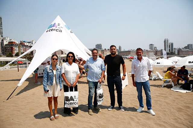 La Ciudad de Buenos Aires inauguró una playa gratuita en Las Toscas de Mar del Plata