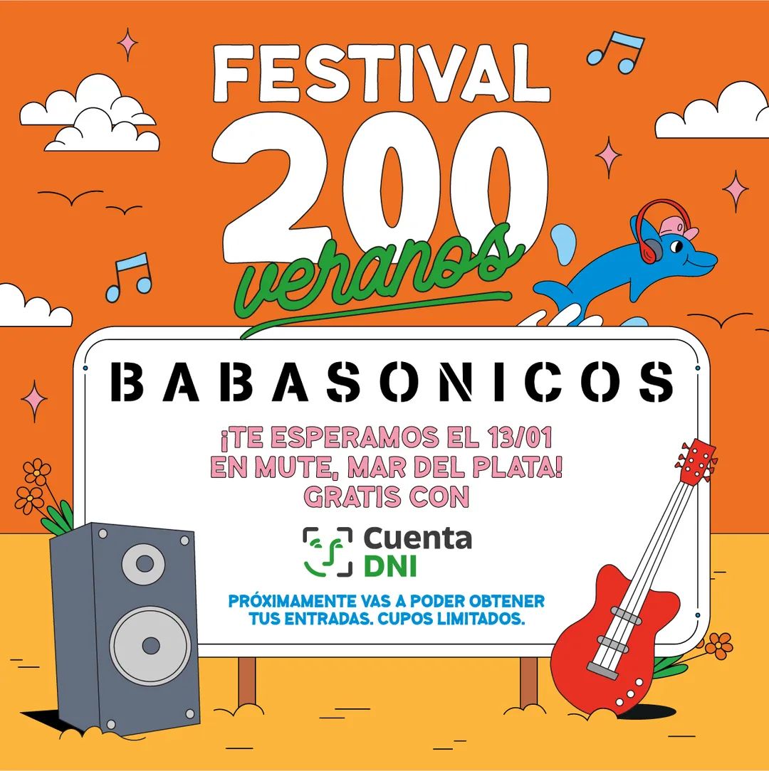 Babasónicos tocará gratis en Mar del Plata
