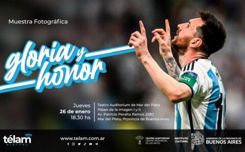 Mar del Plata: «La muestra fotográfica «Gloria y Honor» celebra la cobertura de la Selección Argentina en Qatar