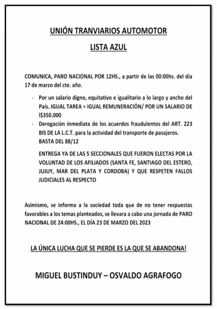 Nuevo paro de colectivos en Mar del Plata: choferes piden piso salarial de 350 mil pesos 3 641855377c735 700 997