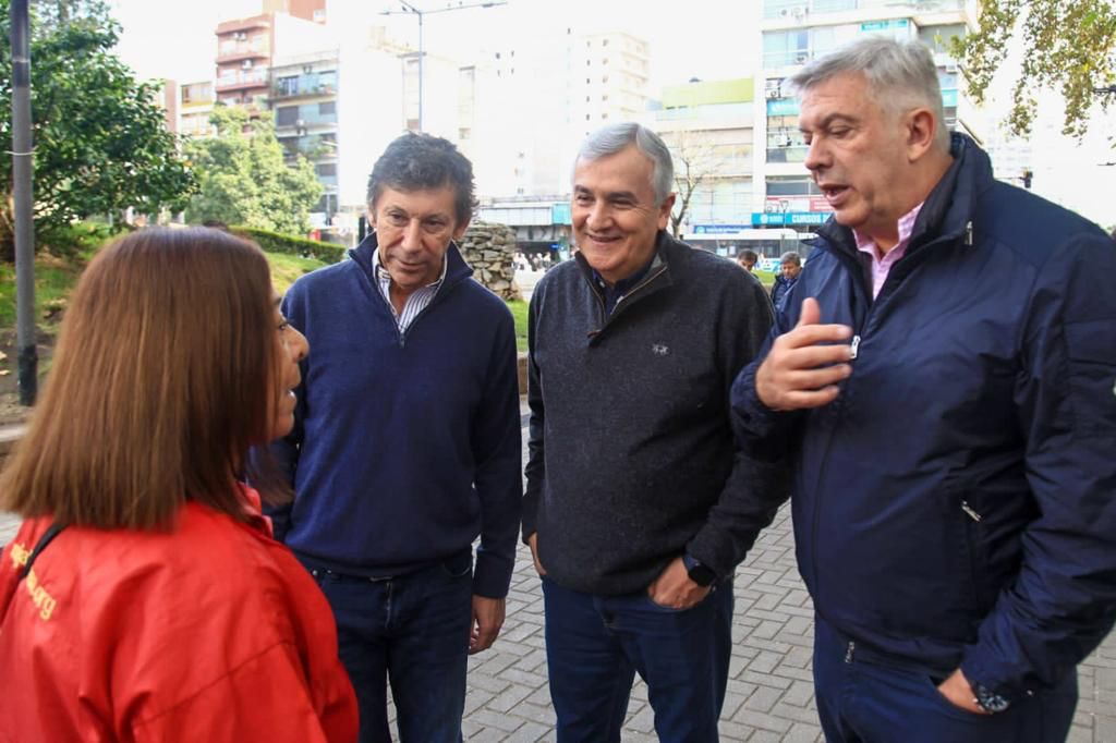 San Martín: Morales, Posse y Carusso recorrieron la peatonal Belgrano con el Dr. D´Alessandro