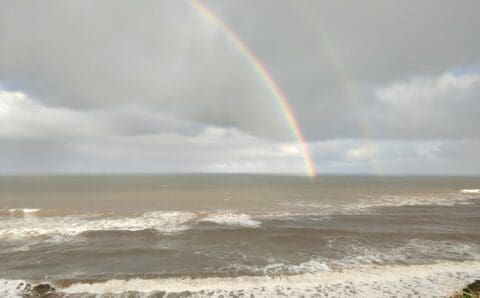 El arcoiris en Mar del Plata: una sorpresa natural que conmueve a turistas y marplatenses