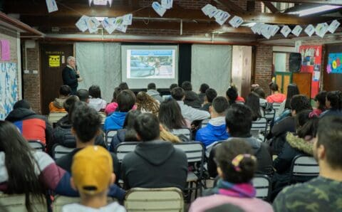 Ciclo de charlas sobre educación vial en escuelas de Mar del Plata