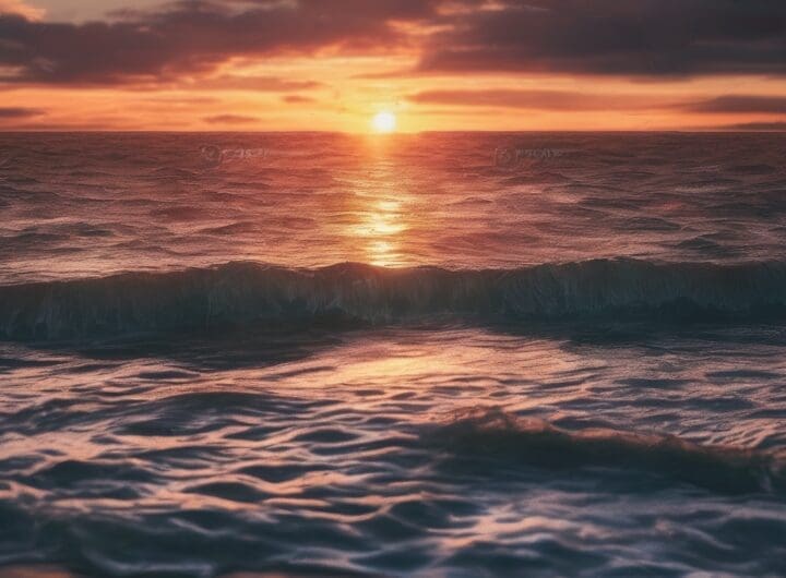 atardecer en el mar 1