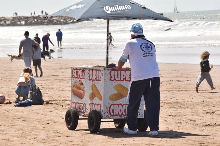 vendedor playa