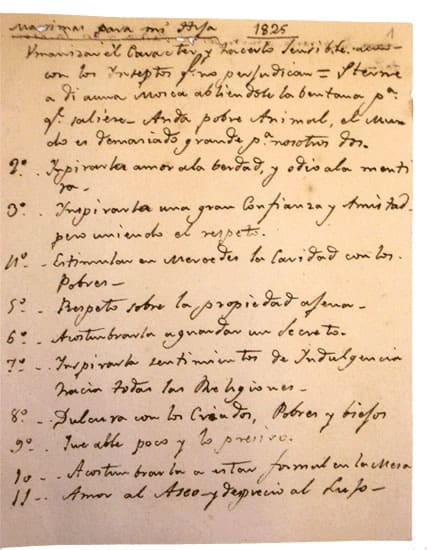Máximas del General San Martín para su hija Mercedes: consejos atemporales de un padre ejemplar 3 archivo sanmartin