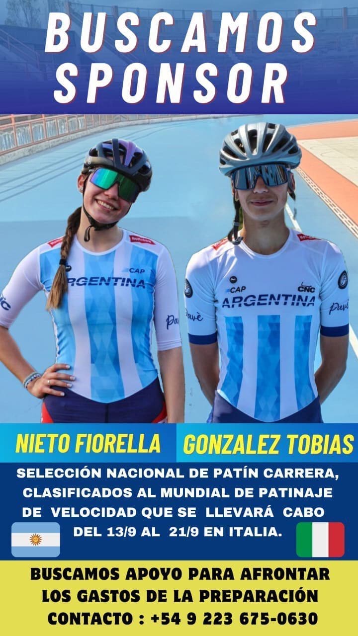 Patinadores Marplatenses Clasificados al Mundial de Italia Buscan Sponsors para Representar a Argentina 3 sponsor