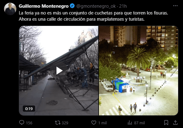 FERIA DE ARTESANOS EN MAR DEL PLATA: "Ya no es más un conjunto de cuchetas para que torren los fisuras", afirmó Montenegro 3 Captura de pantalla 2025 01 06 100655