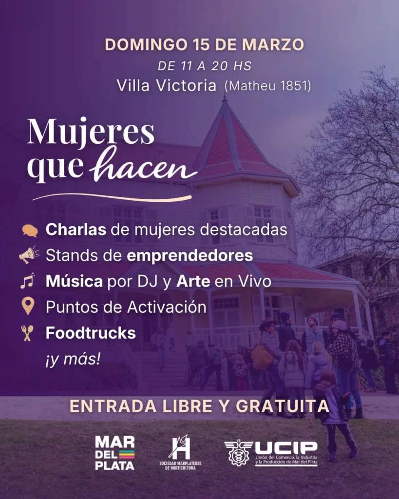 Villa Victoria será sede de la jornada "Mujeres que hacen" impulsada por la UCIP 3 Publicacion General editado